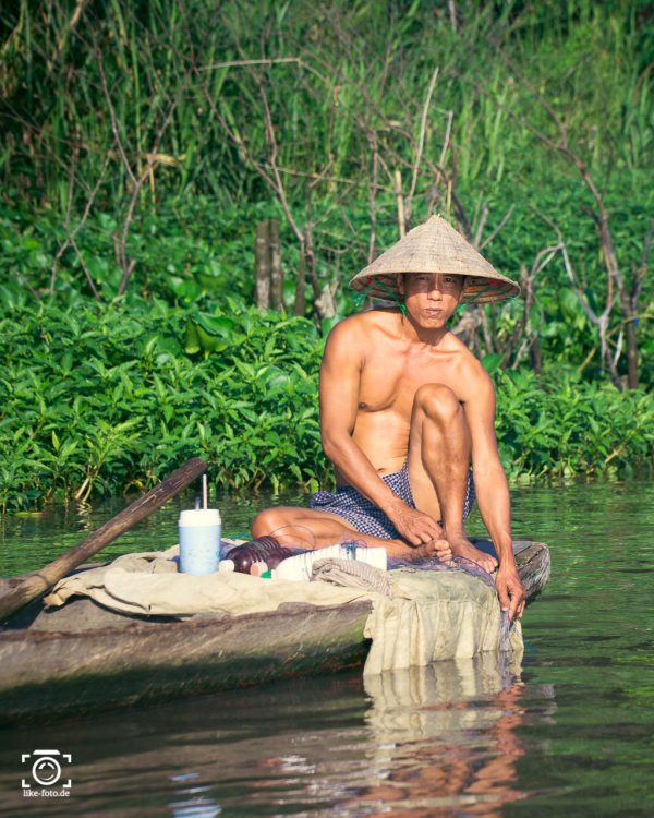 Traditioneller vietnamesischer Fischer - Fotografie Tipps, Kreativität und Fotoideen auf like-foto.de.
